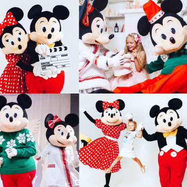 Mickey and Minnie Mouse      
• Встреча гостей 35 - 40 минут., или работа на фотозоне (35 - 40 минут)                       
• шоу-номер “The legend” Michael Jackson                                                                     
• шоу-номер “Dance Like Me”
